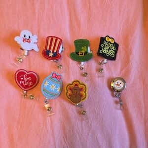 Festive Kids Badge Reel Set - Multicolor